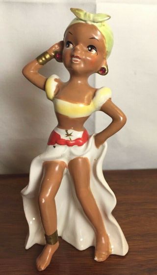 1960s Vintage Kreiss Calypso Jamaican Dance Figurine - Japan