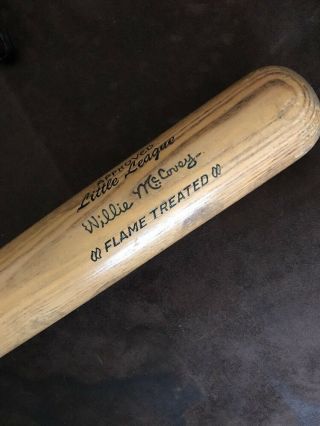 Vintage Adirondack Willie Mccovey Model Little League Wooden Wood Baseball Bat