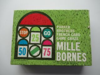 Vintage Mille Bornes Card Game Parker Brothers © 1964,  All,  Complete