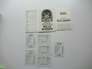 Vintage MILLE BORNES Card Game Parker Brothers © 1964,  all,  complete 2
