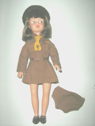 Vintage Sindy Patch Doll Brownie Dress Beret Dress Belt Pants Shoes 1963 No Doll