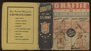 Vintage 1943 Draftie Of The U.  S.  Army All Pictures Comic Better Little Book 1415