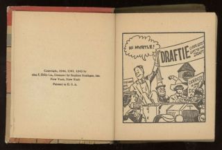 Vintage 1943 Draftie of the U.  S.  Army All Pictures Comic Better Little Book 1415 2