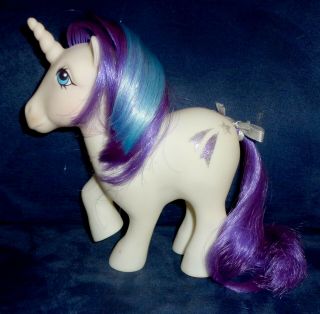 Rose: My Little Pony Vintage Unicorn Glory 4 Very Good Glittery Symbols G1