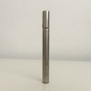 Very Rare & Vintage Brushed Metal Tube Lighter
