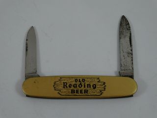Vintage Parisian Novelty Co Pocket Knife Old Reading Beer