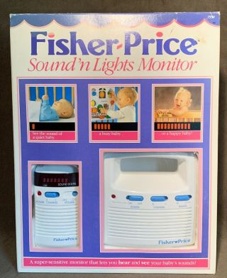 Vintage Fisher Price Sound N Lights Baby Monitor
