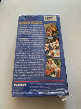 Vintage Playboy Girls of Spring Break VHS Movie 1991 Still in shrink wrap 2