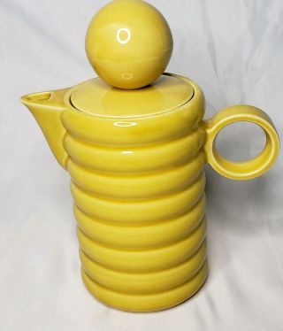 Vintage Yellow Beehive Pitcher Made In Japan
