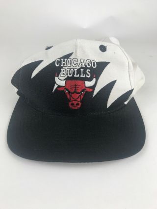 Vintage Chicago Bulls White Snapback Hat 90 