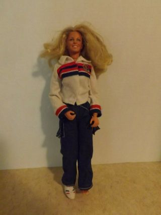 1976 Vintage Bionic Woman Action Doll.  Outfit (except For 1 Shoe).