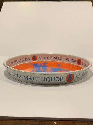 Vintage Schlitz Malt Liquor Beer Metal Tray 13 - 1/8” Round 3