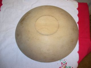 Vintage Wooden Dough Bowl - 11 