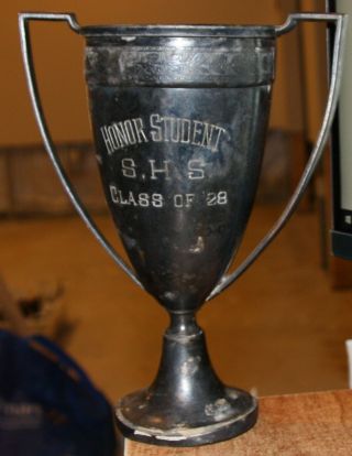 Vintage Trophy Honor Student S.  H.  S.  Class Of 