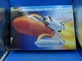 Vintage Revell Discovery Space Shuttle With Boosters 1:144 Model Kit