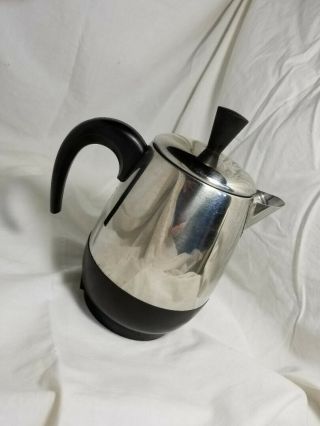 Vintage Mid - Century Farberware Percolator Coffee Pot 6 Cup Made in USA 2