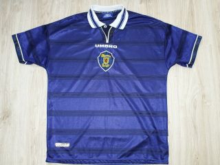 Authentic Vintage Umbro Scotland National Team Home 1998/2000 Scottish Size Xl