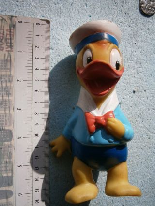 Us Aradeanca Vintage Donald Duck Rubber Toy Doll Sailor Walt Disney Puppet