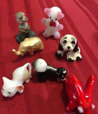 Figurines Vintage Japan Porcelain - Bone China (11) Anamals Seal Cat Dog Elephant 2