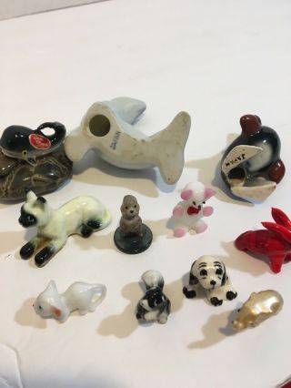 Figurines Vintage Japan Porcelain - Bone China (11) Anamals Seal Cat Dog Elephant 4