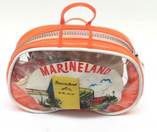 Vintage Marineland Of The Pacific Souvenir Game Puzzle Bag Set Travel Toy
