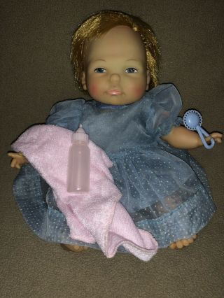 Vintage Ideal Newborn Tiny Thumbelina Doll 1967 Strawberry Blonde, 2
