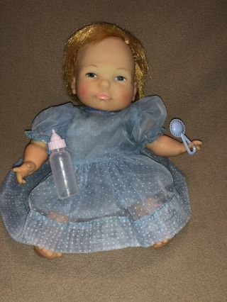 Vintage Ideal Newborn Tiny Thumbelina Doll 1967 Strawberry Blonde, 3