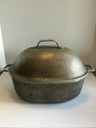 Century Silver Seal Cast Aluminum Roaster With Lid Vintage 40 