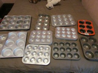 Selection Of Vintage Muffin/bake Pans/cupcake Pans.  Choose Size,  Cups
