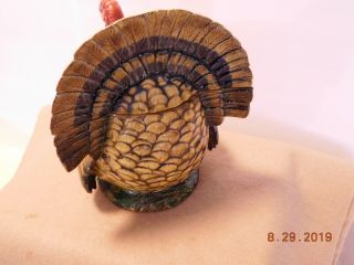 Vintage Napco Napcoware Thanksgiving Turkey Soup Tureen w Lid & Ladle 7484 3