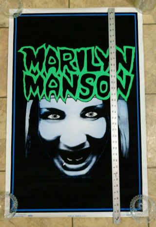 Marilyn Manson Black Light Poster Vintage Old Stock 2