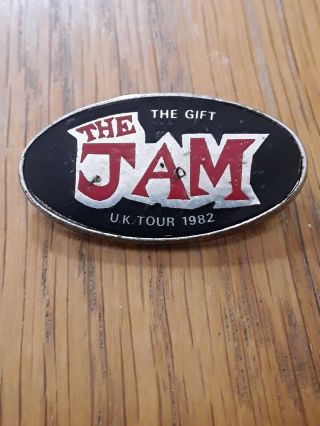 Vintage 1980 The Jam The Gift 1980 Uk Tour Pin Badge