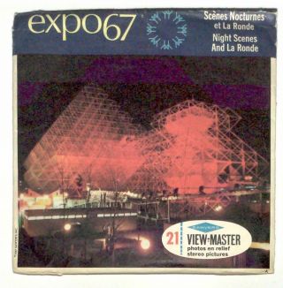 Vintage Sawyers View Master Expo 67 Montreal Canada Night Scenes Viewmaster Set