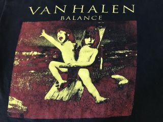 Vtg 1995 Van Halen Tour Balance Tour Concert Band T Shirt Adult X Large Rock Tee