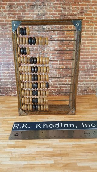 Vintage Abacus Office Wooden Calculator Old World Retro Middle East Handmade