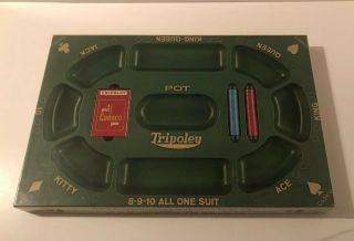 Vintage Tripoley Board Game By Cadaco - 1968 Edition - 100 Complete