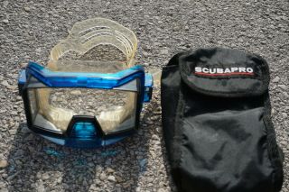 Vintage Scubapro Tempered Glass Diving Goggles Mask