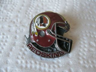 Vintage Washington Redskins Team Nfl Enamel Pewter Helmet Lapel Hat Pin