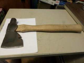 Vintage Hatchet Fulton Tool Axe Merit Mark Single Bit Wood Carpenter Hammer