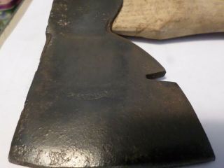 Vintage Hatchet Fulton Tool Axe Merit Mark Single Bit Wood Carpenter Hammer 5
