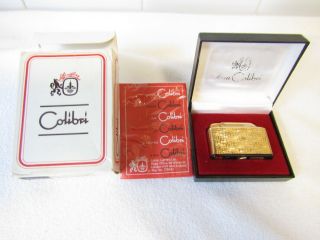Vintage Colibri Of London Excutive Mini 34 39 07 Lighter Boxed/paperwork