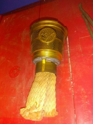 Vintage/antique Aladdin Nu - Type Model B Brass Burner With Wick