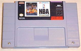 Nba Showdown Basketball Nintendo Snes Vintage Game Cartridge
