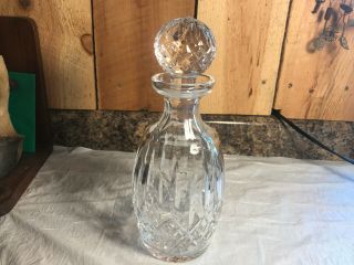 Vintage Crystal Liquor Whiskey Decanter Bottle With Stopper
