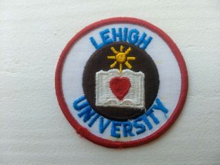 Vintage Lehigh University Bethlehem Pa Patch Unsewn 3 Inches