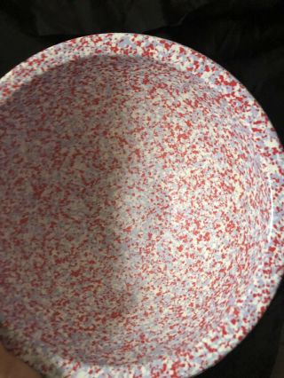 2 Vintage Brookpark Confetti Splatter Melmac Melamine Mixing Bowls 8 