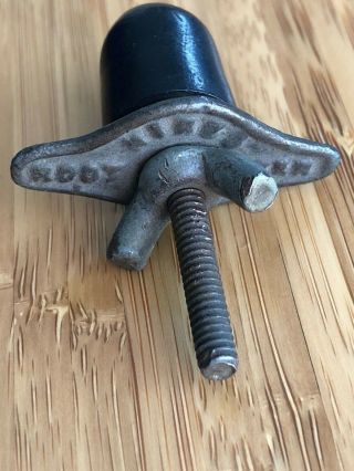 Antique Vintage Hires Root Beer Bottle Stopper With Wing Nut & Old Rubber
