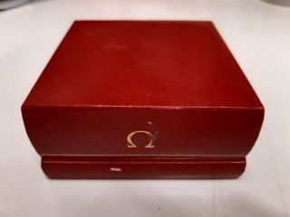 Vintage Omega Watch Box With Inner Watch Clip