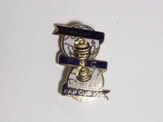 Birmingham City Fc - Vintage Daf Cup 1991 Badge