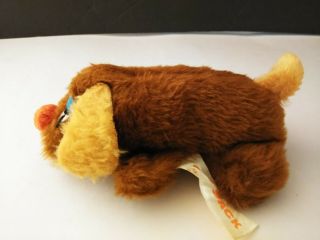 Russ Berrie Sad Sack 1977 Puppy Dog Nut Shell Plush Stuffed Animal Vintage Brown 4